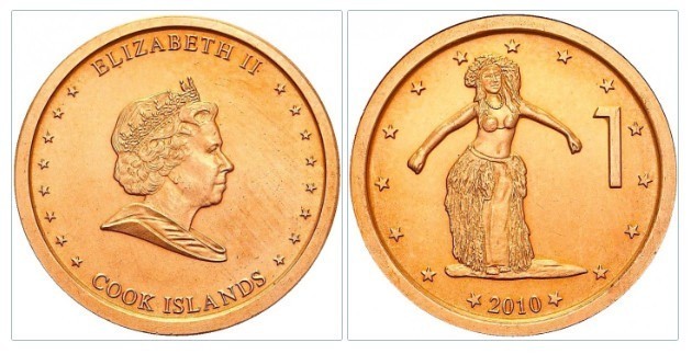 Insulele Cook 2010 - 1 cent UNC
