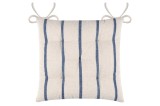 Pernă De Scaun St Trop Alb/Albastru 40X40 Cm, Culoare Alb/Albastru, 100% Bumbac