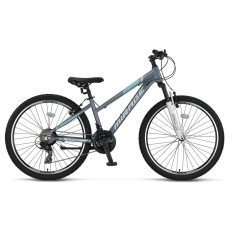 Bicicleta MTB Umit Mirage Lady, 21 viteze, culoare gri/turcoaz, roata 24&quot;, cadru... Cod:52466120002
