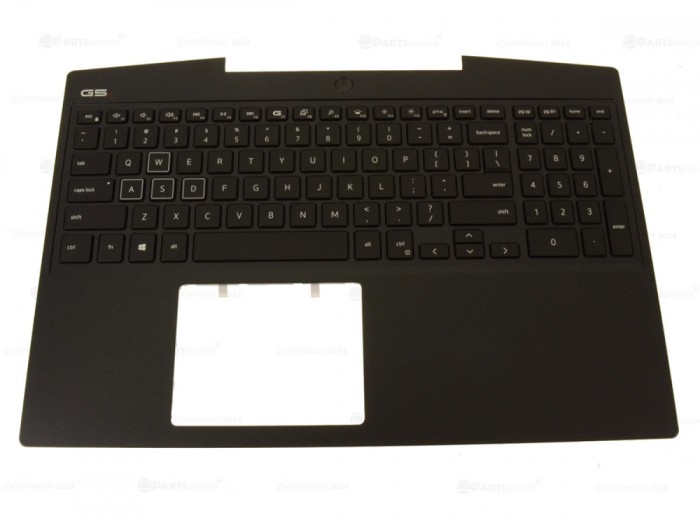 Carcasa superioara cu tastatura palmrest Laptop Gaming, Dell, Inspiron G5 SE 5505, 0T93MY, T93MY, TWXFJ, 0TWXFJ, 0TC0D2, 0TC0D2, 46M.0K5CS.0027, ilumi