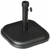 Outsunny Suport Umbrelă de Grădină din Beton 11kg, Bază Pătrată Stabilă pentru Umbrelă Masa Exterior, Negru | Aosom Romania