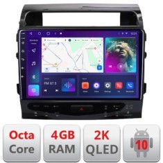Navigatie Toyota Land Cruiser V8 L200 2009-2020 QLED 2K Octa core 4+32 DSP 360 Optic FHD internet gps radio carplay android auto kit-381-type-b+EDT-E4