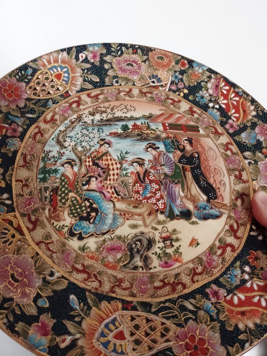 Superbă farfurie antica decorativa
