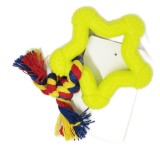 Jucarie pentru caine, inima cauciuc pentru curatarea dintilor, 7cm, Verde, Ropet
