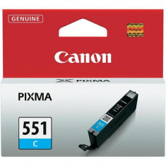 Cartus cerneala canon cli-551c cyan capacitate 7ml pentru canon pixma foto