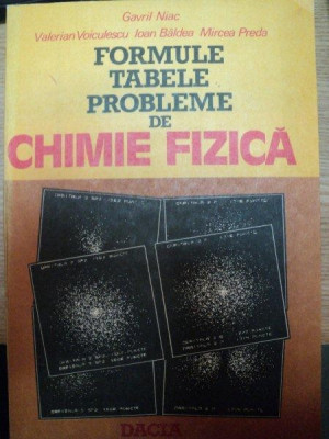 FORMULE,TABELE,PROBLEME DE CHIMIE FIZICA de VALERIU VOICULESCU,GAVRIL NIAC,MIRCEA PREDA,ION BALDEA,1984 foto