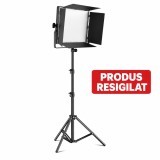 Cumpara ieftin RESIGILAT-Panou LED profesional 660PRO, Bi color, trepied 200 cm inclus, telecomanda, intensitate culori reglabila ( LIPSA GEANTA )