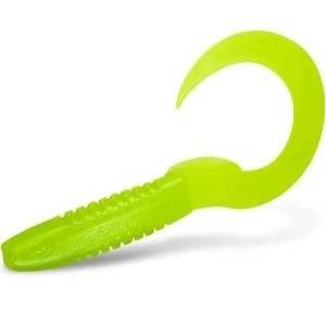 Shad Delphin Twistax Eeltail Uvs, Greench, 6cm, 30buc/pac foto