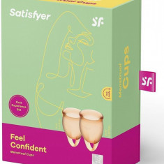 Cupe Menstruale Reutilizabile Silicon Portocaliu 15/20 ml Satisfyer
