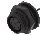 Conector Circular Soclu Mamă 6P IP68 125V