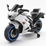 Cumpara ieftin Motocicleta electrica pentru 3-9 ani, Kinderauto TR15 SuperBike PREMIUM, culoare Alba