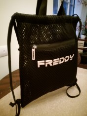 Rucsac cu plasa tip &amp;quot;Mesh Drawstring Backpack&amp;quot; pentru aerisirea echipamentului de la brandul italian Freddy foto
