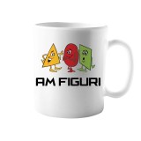 Cana alba personalizata &rdquo; Am figuri&rdquo;, INOVATIX&reg;. 330ml