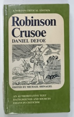 ROBINSON CRUSOE by DANIEL DEFOE , edited by MICHAEL SHINAGEL , 1975 foto