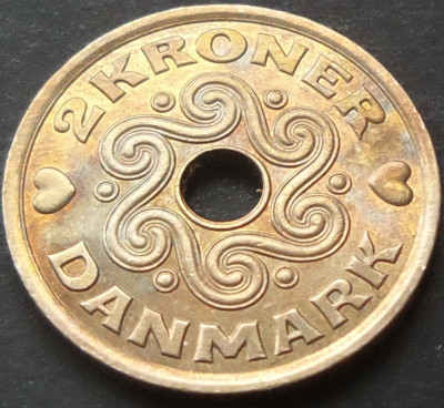 Moneda 2 COROANE - DANEMARCA, anul 2001 *cod 1309 foto