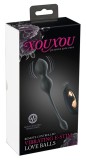 Bile vaginale cu telcomanda si electrostimulare RC Vibrating E-Stim Love Balls