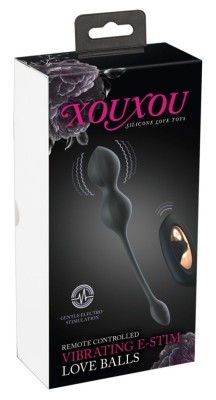Bile vaginale cu telcomanda si electrostimulare RC Vibrating E-Stim Love Balls foto