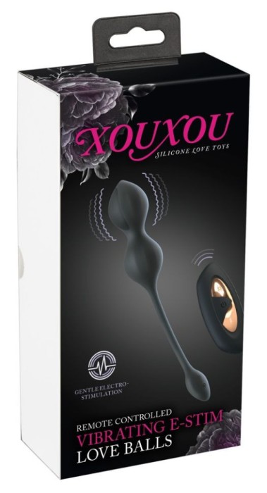 Bile vaginale cu telcomanda si electrostimulare RC Vibrating E-Stim Love Balls
