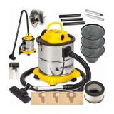 Aspirator cu Filtru HEPA 2 in 1, putere 2000W 20 litri pentru semineu cenusa, Powermat