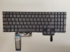 Tastatura Laptop Gaming, Lenovo, IdeaPad 3 15ARH7 Type 82SB, iluminata RGB 20 pini, gri, layout US