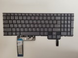 Tastatura Laptop Gaming, Lenovo, IdeaPad 3 15IAH7 Type 82S9, iluminata RGB 20 pini, gri, layout US