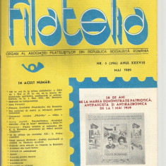 Romania, revista Filatelia nr. 5/1989 (396)