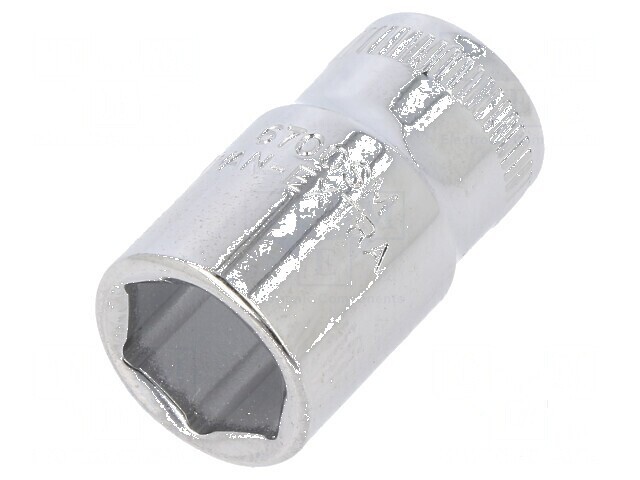 Cap HEX tubular 5mm 1/4 24,7mm oțel aliat 6 puncte