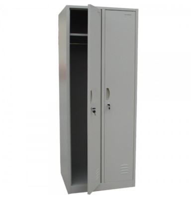 Vestiar metalic Premium 2 usi 600x500x1800 mm (LxlxH), neasamblat, PLUS foto
