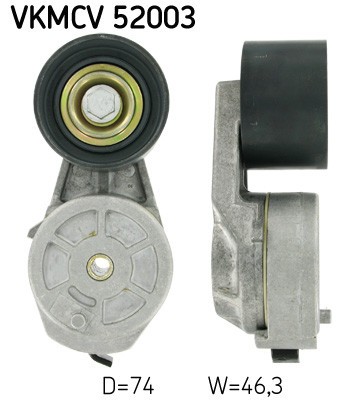 SKF VKMCV 52003 rola intinzator,curea transmisie foto