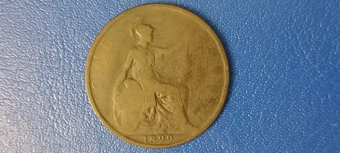 Moneda 1 Penny 1899 Marea Britanie