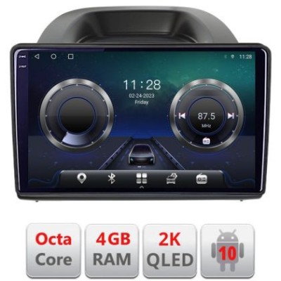 Navigatie Ford Ecosport 2017-2019 Android ecran Qled 2K Octa core 4+32 KIT-ecosport2018+EDT-E410-2K CarStore Technology foto