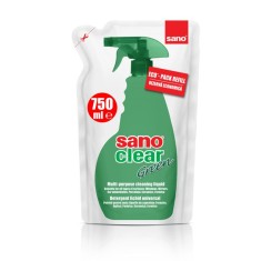 Sano Clear Green glass cleaner refill, 750ml