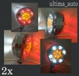 Lampa LED Auto 3 Functii MAR502, 78mm Diametru, 110mm Lungime, Semnalizare, Pozitie, Stop, Filet 8mm