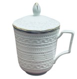 Cana din Portelan fosfatic cu infuzor metalic, FLORA, 350 ml