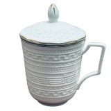 Cana din Portelan fosfatic cu infuzor metalic, FLORA, 350 ml