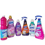 Pachet Asevi: Soluție Pardoseli, Balsam Rufe, Carpet Covoare, Degresant Bucătărie, Dezinfectant Textile, Soluție Pete