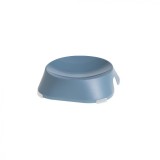 Castron, bol, plat, pentru caine, pisica, suporti antiderapanti, PET reciclat, albastru inchis, 13x13x3.6 cm, Fiboo