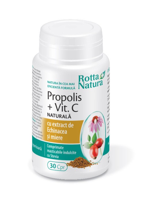 PROPOLIS + VITAMINA C + ECHINACEEA 30cps ROTTA NATURA