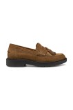 Geox mocasini din piele &icirc;ntoarsă D SPHERICA EC1 culoarea maro, cu toc plat, D26QRC 00022 C6372