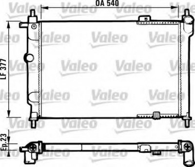 Radiator, racire motor OPEL ASTRA F Hatchback (53, 54, 58, 59) (1991 - 1998) VALEO 731551 foto