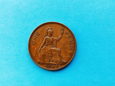 1 Penny 1945 Anglia-XF++ In realitate arata mai bine foto