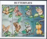 Dominica - FLUTURI - BL - MNH, Nestampilat