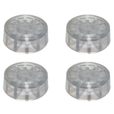 Set 4 suporturi antivibratie, anti-derapante si anti-zgomot, din silicon, pentru masina de spalat rufe, vase si uscatoare de rufe, transparent
