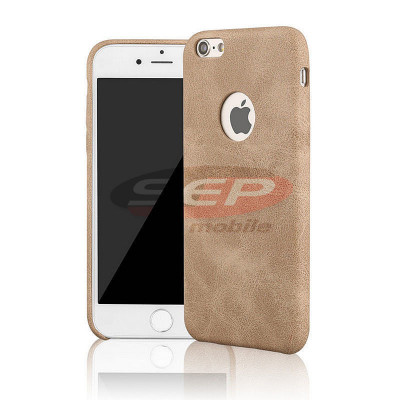 Toc Leather Vintage Tatoo Samsung Galaxy S6 GOLD foto