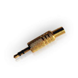 Cumpara ieftin Mufa 3.5 stereo tata metal gold