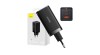 Baseus GaN5 Pro &icirc;ncărcător de perete 2xUSB-C + USB, 65W (negru)