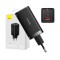 Baseus GaN5 Pro &icirc;ncărcător de perete 2xUSB-C + USB, 65W (negru)