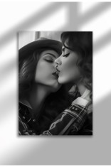 rebel_45|Vintage Photography Poster, Feminist Street Style, Black &amp; White Canvas, Rebel Muse 2025 | A3 (29.7 x 42 cm) - rebel_45