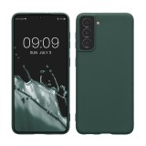 Husa Kwmobile pentru Samsung Galaxy S21, Verde inchis, Silicon, KWM000012BS036C, Carcasa