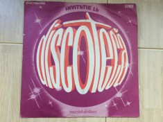 invitatie la discoteca V muzica de dans various disc vinyl lp compilatie muzica pop rock iris compact stereo sfinx savoy electrecord ST EDE 02584 VG+